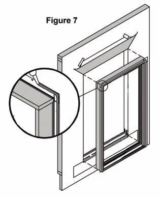 This will provide you with the ability to adjust the unit while keeping the door in place (fig.8). Lincoln Wood Products Inc.
