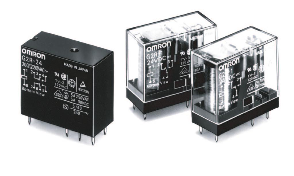 A Power Relay for a Variety of Purposes with Various Models Conforms to EN 680, UL8, CSA., SEV, SEMKO. Meets VDE0700 requirements for household products according to VDE00.