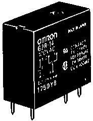 Relays with PCB Terminals SPDT Relays, Z 3. max. 9 max. (.)* (.9)* / Internal Connections Tolerance: ±0.