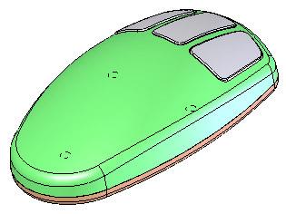 Product Modelling in Solid Works In the following exercise you will use solid works to construct the computer mouse shown opposite.