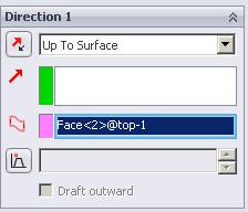 Alternative approach Using the offset from surface option has been a recurring problem, whereby SolidWorks will not offset