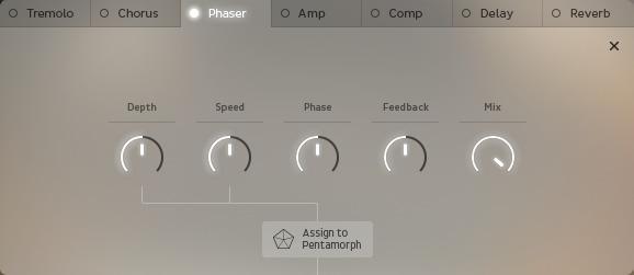 Phaser A phaser is a phase modulating filter effect. It splits the original input signal into two different signal paths.
