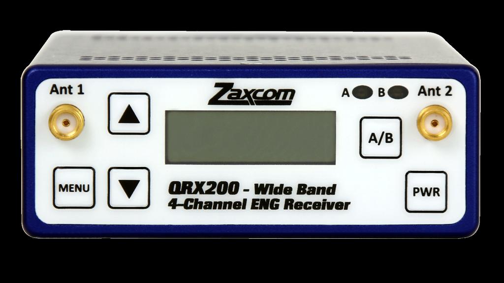 QRX200 Receiver Front Front 1 6 2 7 3 3 4 8 5 1. OLED Display 2.