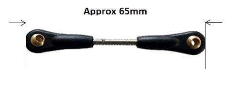 screws 1x servo holder linkage M2 length 22mm M2x10mm metal screw and M2 metal