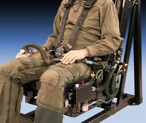 Optional G-Suit System- Exceptional G-Cueing In the jet, crews wear a bodysuit of pneumatic bladders that pressurize against the body to combat the bloodpooling effects of g-forces.