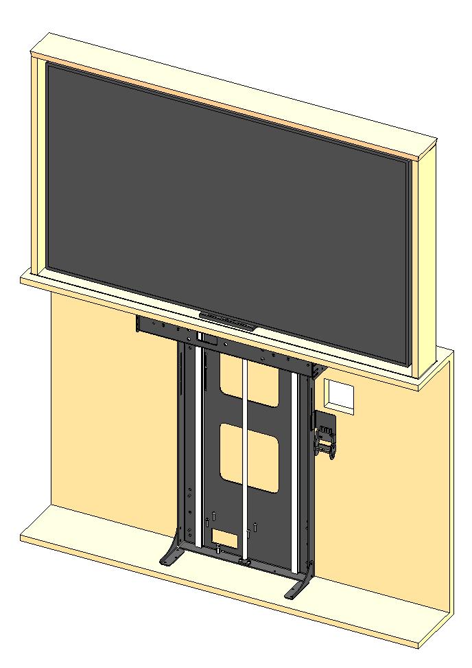 SUITABILITY Suitable for a total lifting weight of 50Kg [110lbs] or 30Kg [66lbs] in a marine environment. This is the weight of the screen and box enclosure that is made by others.