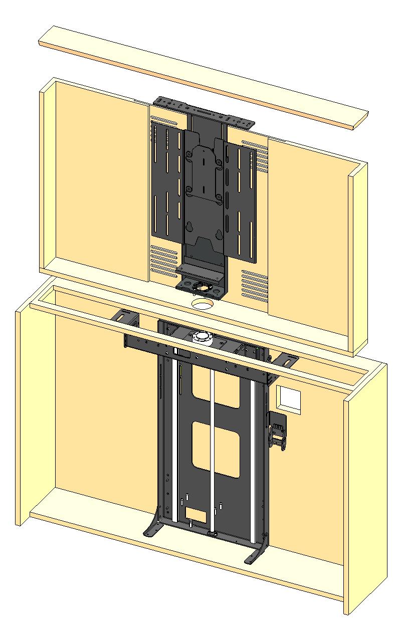 Mechanism Installation Overview SHEET 8 of 9 Box Enclosure Top Box Enclosure Top Support Box Enclosure Back Cover Base