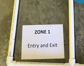 The Field Zones: The Zone 1 Entry/Egress Point: The entry/egress point is a 12 x 12 x 12 area from which the robot must start