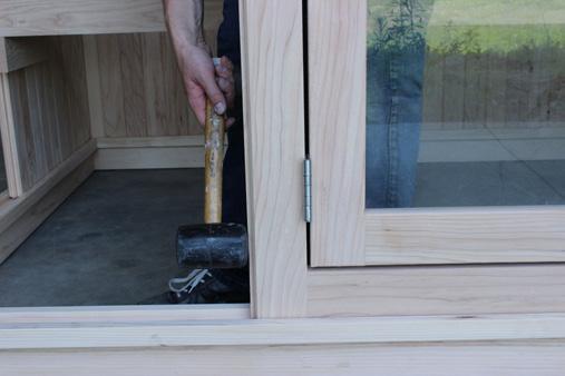 door section H via the tongue and groove fit (Image 48).