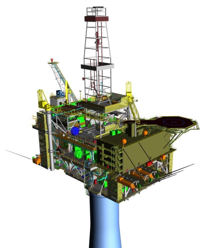 Topsides Components To be constructed in NL separately from main structure Includes: Lifeboat stations Living quarters modules/helideck Flare boom Flare Boom Living Quarters Modules & Helideck EOIs