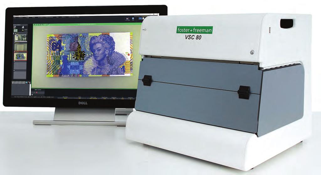 VSC 80 for document examination Our Most Advanced Compact Workstation for Forensic Examination of Questioned Documents A leap forward in document imaging technology, the new VSC 80 provides QDE