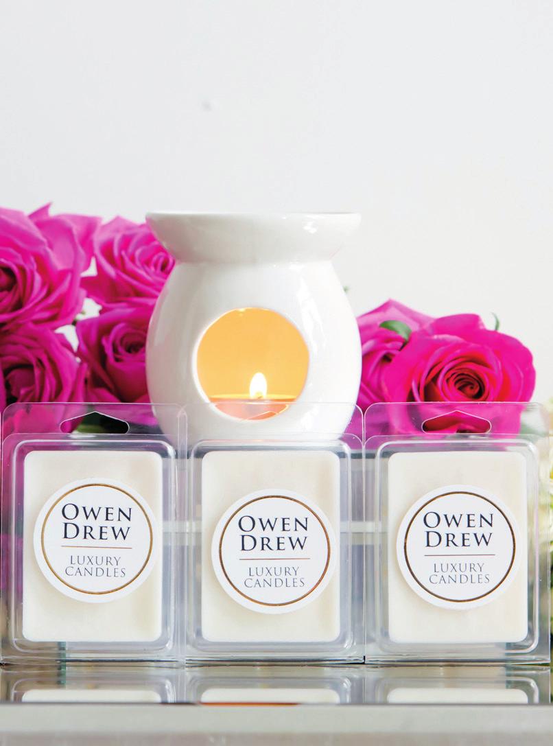 Owen Drew Wax Melts Our highly fragranced luxury soy wax melts can be used to create a sumptuous environment in any home.