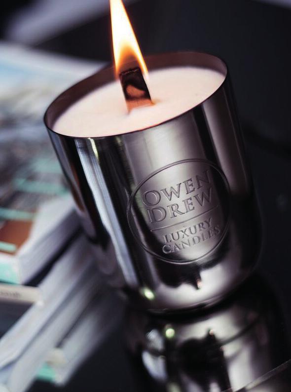 Owen Drew Autumn Collection Tobacco & Oak A tapestry of fragrances combine to create an aroma which is confident and sophisticated.