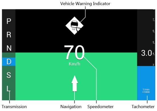 Water Temp Engine VSC TCS Hand Brake Navigation Water thermometer and water temp indicator are in a complementary relationship on warning function, high water temperature may burn the engine, lose