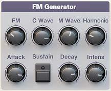 6.3 FM GENERATOR The FM generator uses two operators (oscillators) to produce a complex waveform.
