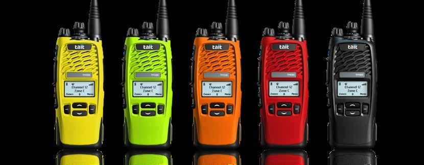 TAIT CONVENTIONAL DMR PRODUCTS WE DESIGN, DEPLOY AND SUPPORT END-TO-END DMR NETWORKS Tait Tough DMR Portables TP9300 DMR Portable: Rugged, feature-rich and businesscritical communications grade The