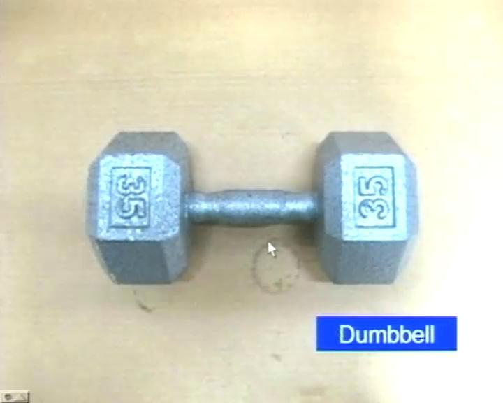 (Refer Slide Time: 13:36) Dumbbell, which is used to do exercise.