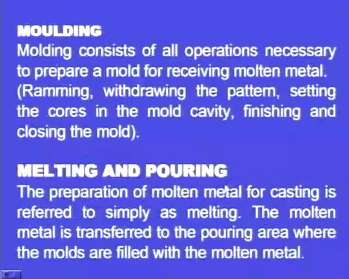 have to use a model. This model is known as the pattern. So, first we have to create the pattern. So, we can define this way. The pattern is a physical model of the casting used to make the model.