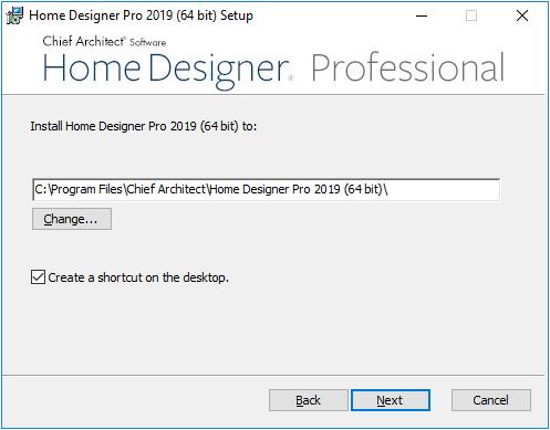 Installing Home Designer Pro Advanced Options 4. This window is only found in the Windows version, and only if you click the Advanced button in the previous window.