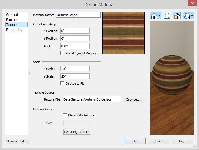 Home Designer Pro 2019 User s Guide 5. Select an image file and click the Open button to return to the Define Material dialog. 6.
