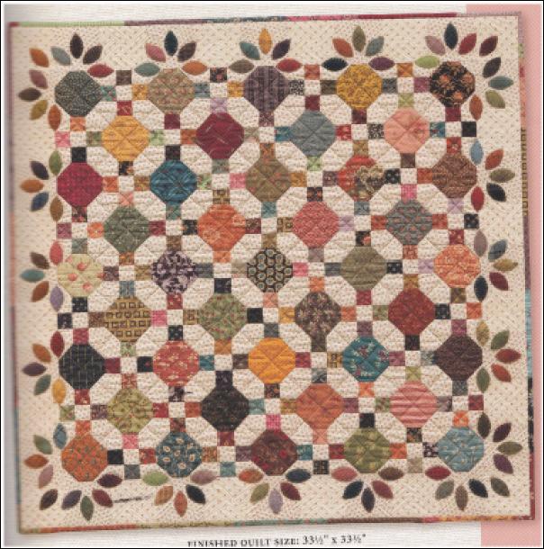 Short and Sweet Quilt Classes This new quilt by Kim Diehl is made up of colorful patchwork bordered by pretty leaves. It will be a wonderful addition to your quilt collection.