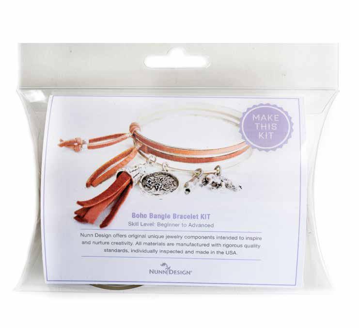Wet-wipes Small Cello bag (or plastic wrap) KIT ITSY BOTTLE BOHO NECKLACE Kit Supplies: 1 Deerskin Lace 5mm Chocolate