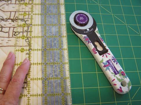 It the strip is too tight or to loose un sew the seam and adjust the strip position. 15.