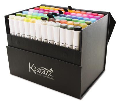 Kaszazz Alcohol Ink Art Markers Exclusive to Kaszazz, these markers contain alcohol based ink which is permanent on most surfaces.