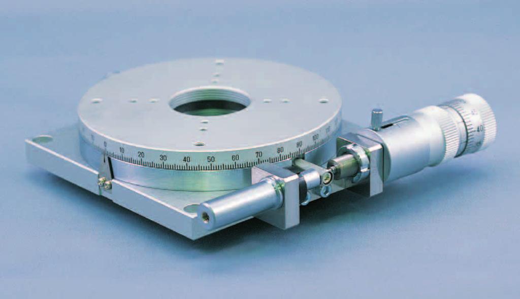 (Horizontal) Moment Load Stiffness Material Finish Weight Actuator Center Hole Size RMA-D1 RMA-D1 Manual Rotary stages are fitted with precision Slide Guides.
