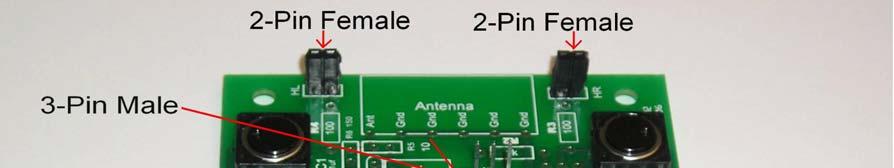 Next solder in each header in their respective locations as shown in Fig 9.