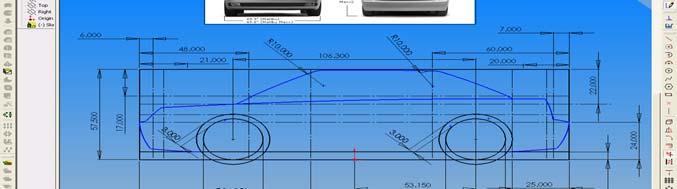 Using the Sketch tools: Click on Sketch Trim and trim the unwanted lines, make sure that you ll have a continuous line all around the side profile