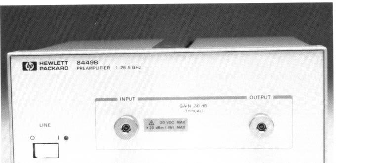 Microwave Preamplifier Displayed Average