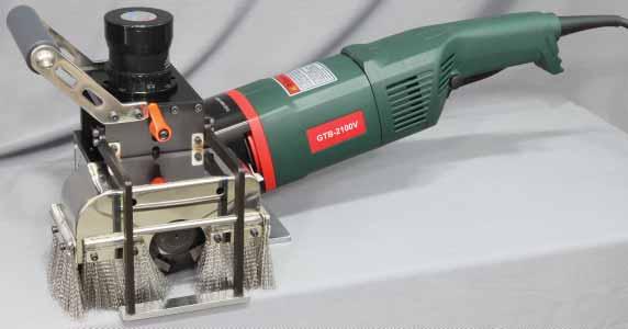 GTB-2100V Weld bead removal machine Width: 30(20)mm, Depth: max. 13mm GTB-2100V Height Adjustment min. 0.1 mm step Cutters Upper cutting type with 3 cutters (or 2) Range Depth rang: -0.