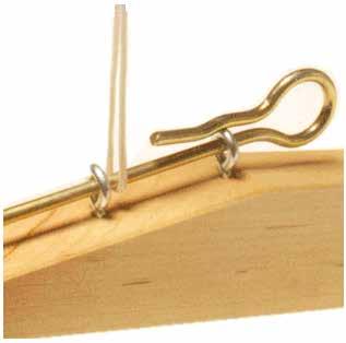 FIRST TREADLE TIE-UP Select any treadle and tie the Lams to the Treadles using the 7 cords supplied with