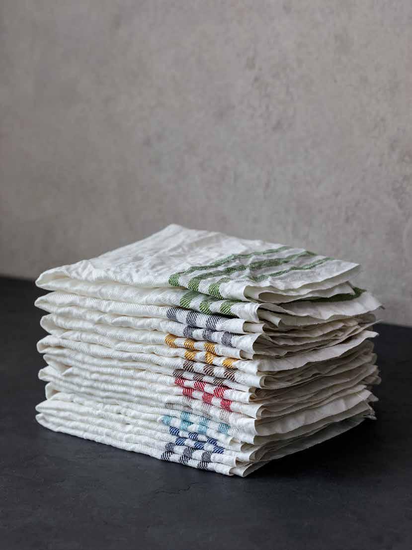 Towels Table TOWEL DIAGONAL 100% LINEN, 50 x 70 CM, SET OF 2 -NATURAL ART NO: 2017-14 -CONCRETE ART NO: 2017-11 -BLACK ART NO: 2017-16 -BROWN ART NO: 2017-40 -ICE BLUE ART NO: