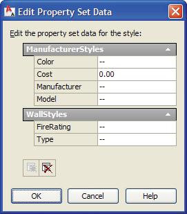 Styles and Advanced Object Tools Property Sets Property sets are non-graphical data that you can associate with objects in AutoCAD Architecture.