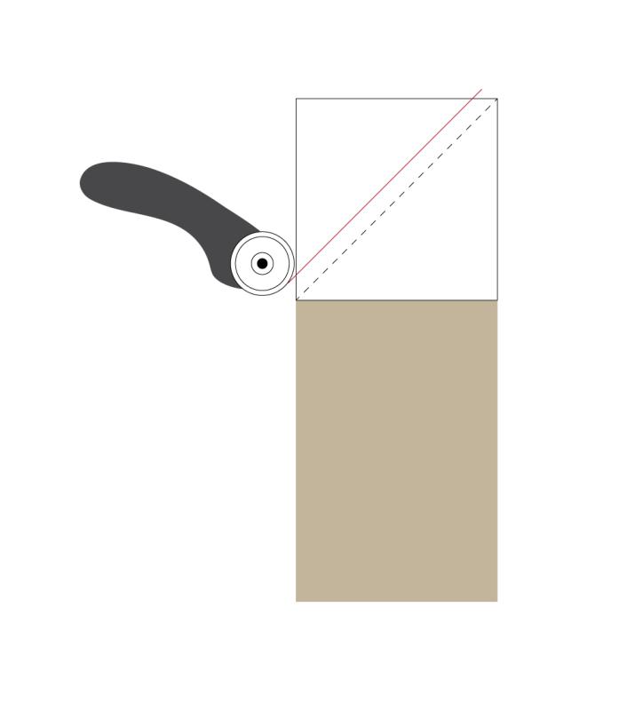 along selvedge edges. Press. PREPARING: {step 2} Using a fabric marker or pencil and ruler, mark a diagonal line on the wrong side of: - all 3 ¾ x 3 ¾ squares {B} {See {diagram b}.