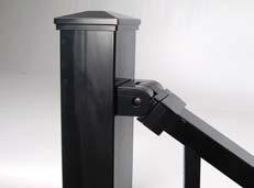 Fortress Al 13 Evolve External Bracket - Stair Top and bottom rails drop into