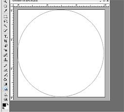 8 Bit -Back Ground Contents: White Select the Ellipse Tool.