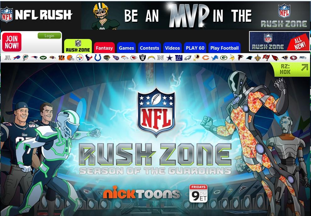 The second season of NFL Rush Zone: Season of the Guardians is airing this fall on Nickelodeon.