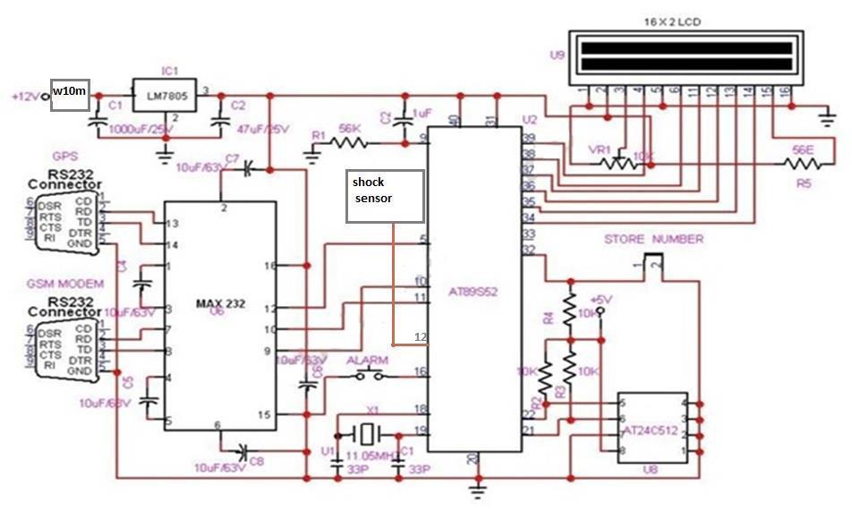 Vehicle accident messenger system 1983 Fig.1. Relay Circuit 2. Microcontroller Here in this system micro controller used is AT89S52.