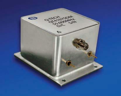 SPACE OCXO PRODUCT EVOLUTION QT4100 SPACE OCXO LAUNCHED IN 2012 LIGHT WEIGHT 165grams 65 x 57 x 40mm IN SIZE 1MHz to 125MHz 5V to 15Vdc SUPPLY