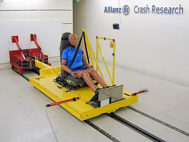 For example, crash test dummies in cars are run into