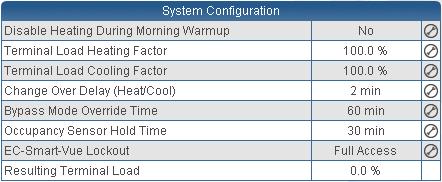 Using the dc gfxapplications Configuring the System Parameters In the System Configuration table, general controller parameters are set such as the changeover delay, bypass mode override time, and