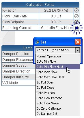 Using the dc gfxapplications Figure 3-30: Balancing Override Values If any of these three settings are selected, an additional