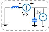 Fig 4: Model of a single pin typical IC, only the field incident on the horizontal portion of the pin (i.e. the Ez field) is important.