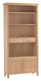 H1340 x W970 x D340mm H52¾ x W38¼ x D13½ inches 4 Shelf Bookcase 1294* Two fixed and two adjustable