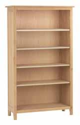 H1610 x W970 x D340mm H63½ x W38¼ x D13½ inches 5 Shelf Bookcase 1293* Two fixed and three adjustable 