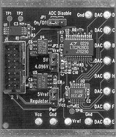 LTC2600 Octal 16-Bit DAC DESCRIPTION Demonstration circuit 579A features the LTC2600 octal 16-bit DAC.