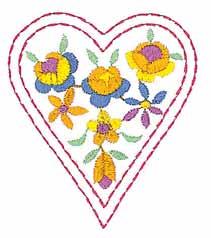 Built-in embroidery patterns for